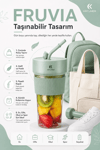 Seyahat Uyumlu Taşınabilir Meyve Sıkacağı Karıştırıcı Blender Pipetli Bardak Modeli