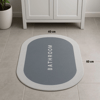 Sihirli Süper Su Emici Kaymaz Tabanlı Oval Paspas 40*60 cm