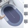Sihirli Süper Su Emici Kaymaz Tabanlı Oval Paspas 40*60 Cm Bx40