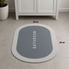 Sihirli Süper Su Emici Kaymaz Tabanlı Oval Paspas 40*60 Cm Bx40