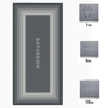 Sihirli Süper Su Emici Kaymaz Tabanlı Uzun Paspas 40*120 Cm Bx40