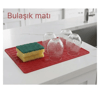 Silikon Bulaşık Kurulama Matı 30*40 Cm Gıdaya Uygun Uzun Ömürlü Bx40