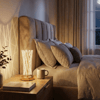 Silindirik Kristal Çizgi Model Led Masa Lambası – Gold Tabanlı, Dokunmatik, 3 Renk Işık Modlu, Şarjlı Modern Dekoratif Gece Lambası Bx40
