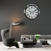 Silver Atlas 60 x 60 Cm Metal Duvar Saati