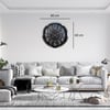 Silver Elegance Dekoratif 60 x 60 Cm Metal Duvar Saati