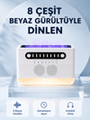 Simüle Alev Efektli Kablosuz Hoparlör Zamanlayıcılı Gece Lambası