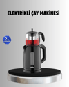 Sinbo STM 5840 Elektrikli Çay Makinesi 1800W Cam Demlik ve Sıcak Tutma Özellikli