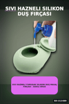 Sıvı Hazneli Yumuşak Silikon Duş Masaj Fırçası - Askılı Ergonomik 1 Adet BX-313489