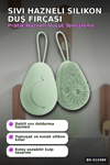 Sıvı Hazneli Yumuşak Silikon Duş Masaj Fırçası - Askılı Ergonomik 1 Adet BX-313489
