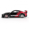 Sıvı Kristal Mavi 1:64 Ölçek Metal Toyota GR86 LB Nation Advan Model Araba BX-313388