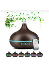 Siyah 7 LED RGB ışıklı aromatik oda kokusu hava nemlendirici difüzör 220-240V 60Hz 2 yıl garantili