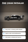 Siyah Altın Kaplamalı 1/64 Diecast Shelby GT500 Dragon Snake Konsept Model Araba BX-313355