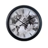 Siyah Atlas 60 x 60 Cm Metal Duvar Saati