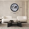Siyah Atlas 60 x 60 Cm Metal Duvar Saati