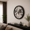 Siyah Atlas 60 x 60 Cm Metal Duvar Saati