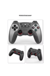 Siyah bluetooth bağlantılı 2.4g kablosuz gamepad 2 adet pc uyumlu 1 yıl garantili