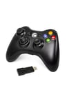 Siyah kablosuz joystick PC uyumlu titreşimli oyun kolu Bluetooth bağlantılı - Elektronik