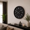 Siyah Klasik 60 x 60 Cm Metal Duvar Saati