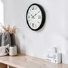Siyah Modern & Şık 52 Cm Metal Duvar Saati