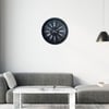 Siyah Noir Imperium 52 Cm Metal Duvar Saati