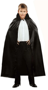 Siyah Renk Yakalı Halloween Pelerini 90 Cm Bx40