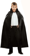 Siyah Renk Yakalı Halloween Pelerini 90 cm