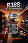 Siyah retro oyun konsolu 64 GB hafıza 15.000+ yüklü oyun yeni nesil el tipi cihaz