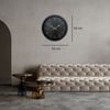 Siyah Sade Modern 52 x 52 Cm Modern Duvar Saati