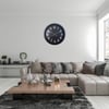 Siyah Standart Elegance 60 x 60 Cm Metal Duvar Saati