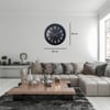 Siyah Standart Elegance 60 x 60 Cm Metal Duvar Saati