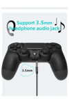 Siyah wireless bluetooth joystick PS4 uyumlu titreşimli oyun kolu 1 yıl garantili