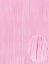 Soft Pembe Püsküllü Kapı Perdesi