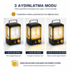 Solar - Güneş Enerjili Usb Şarjlı Nostalji Solar Lamba 1500mah Hs-234 Bx40