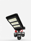 Solar Panelli 3 Lens Dış Mekan Güvenlik Kamerası Hareket Algılamalı LED Aydınlatmalı