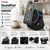 Soundpad 5ın1 - 5w - 2000mah Temas İle Ses Yükseltme - Telefon Stand - Usb-c Şarj Siyah İndiksiyon Ses Yükseltici Bluetooth Hoparlör Speaker Ekd-s10 Bx40