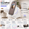 Soundpad 5ın1 - 5w - 2000mah Temas İle Ses Yükseltme - Telefon Stand - Usb-c Şarj Beyaz İndiksiyon Ses Yükseltici Bluetooth Hoparlör Speaker Ekd-s11 Bx40