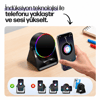 Soundpad 5ın1 - 5w - 2000mah Temas İle Ses Yükseltme - Telefon Stand - Usb-c Şarj Siyah İndiksiyon Ses Yükseltici Bluetooth Hoparlör Speaker Ekd-s10 Bx40