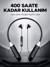 Spor İçin Bluetooth Boyun Kulaklığı Mikrofonlu Kablosuz Kulak İçi Müzik ve Telefon Kulaklığı