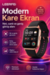 Spor Modlu Kablosuz Şarjlı Akıllı Saat Mesaj Bildirimli Rose Gold Tasarımlı Model
