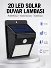 Su Geçirmez IP65 20 LED Solar Sensörlü Bahçe ve Veranda Aydınlatma Yeni Nesil