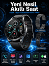 Suya Dayanıklı Dokunmatik Akıllı Saat Bluetooth 5.0, Sesli Asistan ve Sağlık Takibi