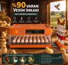 Tam Otomatik Kuluçka Makinesi 130 Yumurta Kapasiteli - Akıllı Isı ve Nem Kontrollü, Ayarlanabilir Viyol, Otomatik Su Sistemli