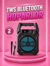 Taşınabilir 6.5” Bluetooth Hoparlör USB TF Kart Mikrofonlu Şarjlı Sistem