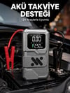 Taşınabilir Araç Akü Takviye ve Hava Kompresörü Powerbank Özellikli