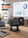 Taşınabilir Full HD Projektör - 1 GB RAM, 8 GB Hafıza Yeni Nesil