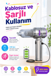 Taşınabilir Kablosuz Vakum Süpürge Ve Hava Üfleme Makinesi Çok Başlıklı Kullanım Seti