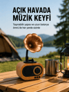 Taşınabilir Mini Retro Radyo Bluetooth Hoparlör USB SD AUX Destekli Yeni Nesil