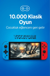 Taşınabilir oyun konsolu 7 inç IPS HD ekran 10000 oyun 2000mAh pil Bluetooth çok renkli