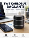 Taşınabilir Silindir Tasarım Bluetooth 5.0 Hoparlör Yüksek Bas Performanslı Yeni Nesil