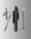 Taşınabilir Tripod ve Selfie Çubuğu Vlog ve Video Çekimi